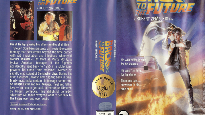 back to the future vhs tape